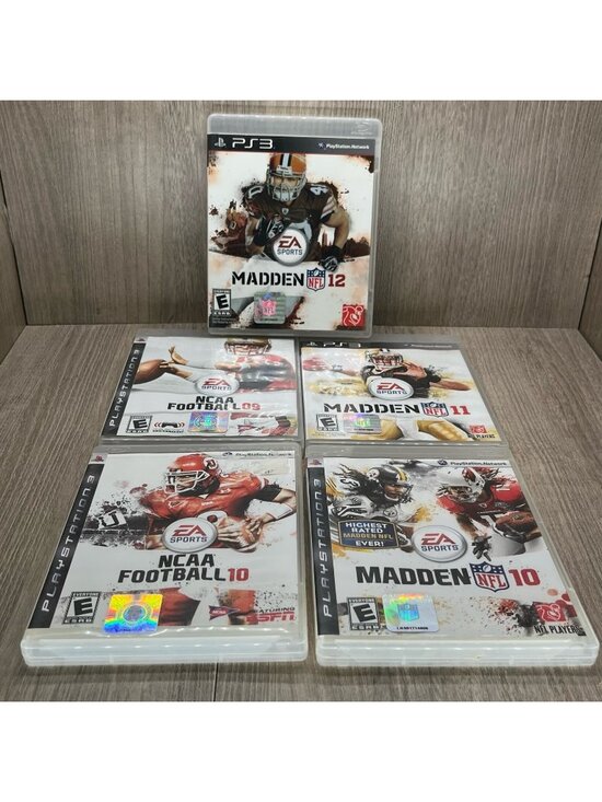 Other - NCAA Football 9,10/ Madden NFL 10,11,12 Sony PlayStation 3 Lot of 5 -Tested